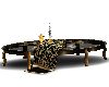 TABLE DARK GOLD