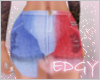 !E!Tie Dye Shorts -XL