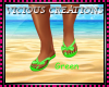 {CV} Green Flip Flops