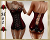 ~H~Bustier Latex Red