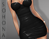 ṩ|Latex Dress Blk rl