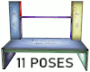 11 Pose Stack Bench Mesh