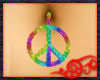 Rainbow Peace Belly Ring