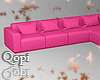 Pink L Corner Couch