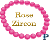 ~P~Anklet Rose Zircon L