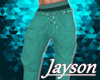 Teal Relaxed Pants - M
