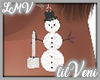 Snowman Drop Earrings