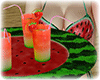 watermelon drinks tray