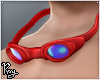 Red Swim Goggles
