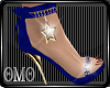 QMQ X-mas Blue Sandals