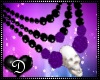 {D} Skull Pearls PURPLE