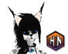 rora b & w furry f outfit