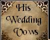 His Wedding Vows