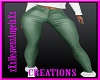 Mint Green Leather Pants