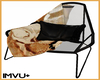 V+ B Orange Skull Chair