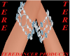 Aqua& diamond bracelets