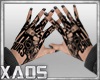 Hand Tattoo&Black Nails