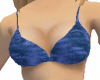 Blue Velvet Bikini Top