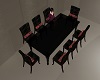 (S)Black red dining