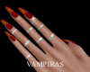 Scarlet Gold Nails+Rings