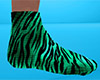 Green Tiger Stripe Socks (M)