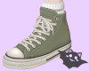☽ Chucks Socks Olive