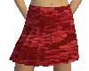 Red Lace Pleated Skirt