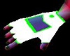 -x- mint green gloves