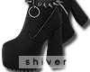 夜 goth spikes boots