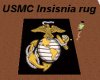 USMC Insignia black rug