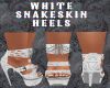 White SnakeSkin Heels*M