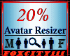 Avatar Scaler 20%