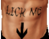 lick me tattoo