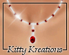 [KK]Drop Necklace Ruby