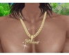 GoldNameNecklace"Ilham"
