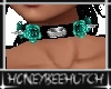 Roses Choker Teal