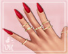 VK~Red Nails/Gold