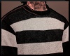 ⊣ striped sweater