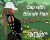 Cap (white) w BlondeHair