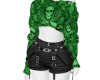Causal GreenSkull Outfit