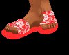 Red Hawaiian Sandals