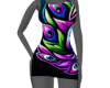 AZUL| PEAHEN MASCOT DRES