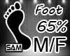Foot Scale 65% M/F