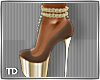 Taupe Gold Heel