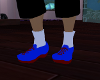 (chad)bluenred sneakers