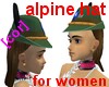 Alpine hat for women