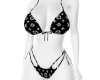 black L v bikini