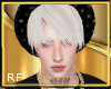 korean white hair hat