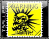 Warning Punk Big Stamp