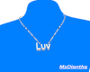 Luv name necklace (slv)